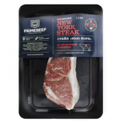 Стейк Нью-Йорк из мраморной говядины